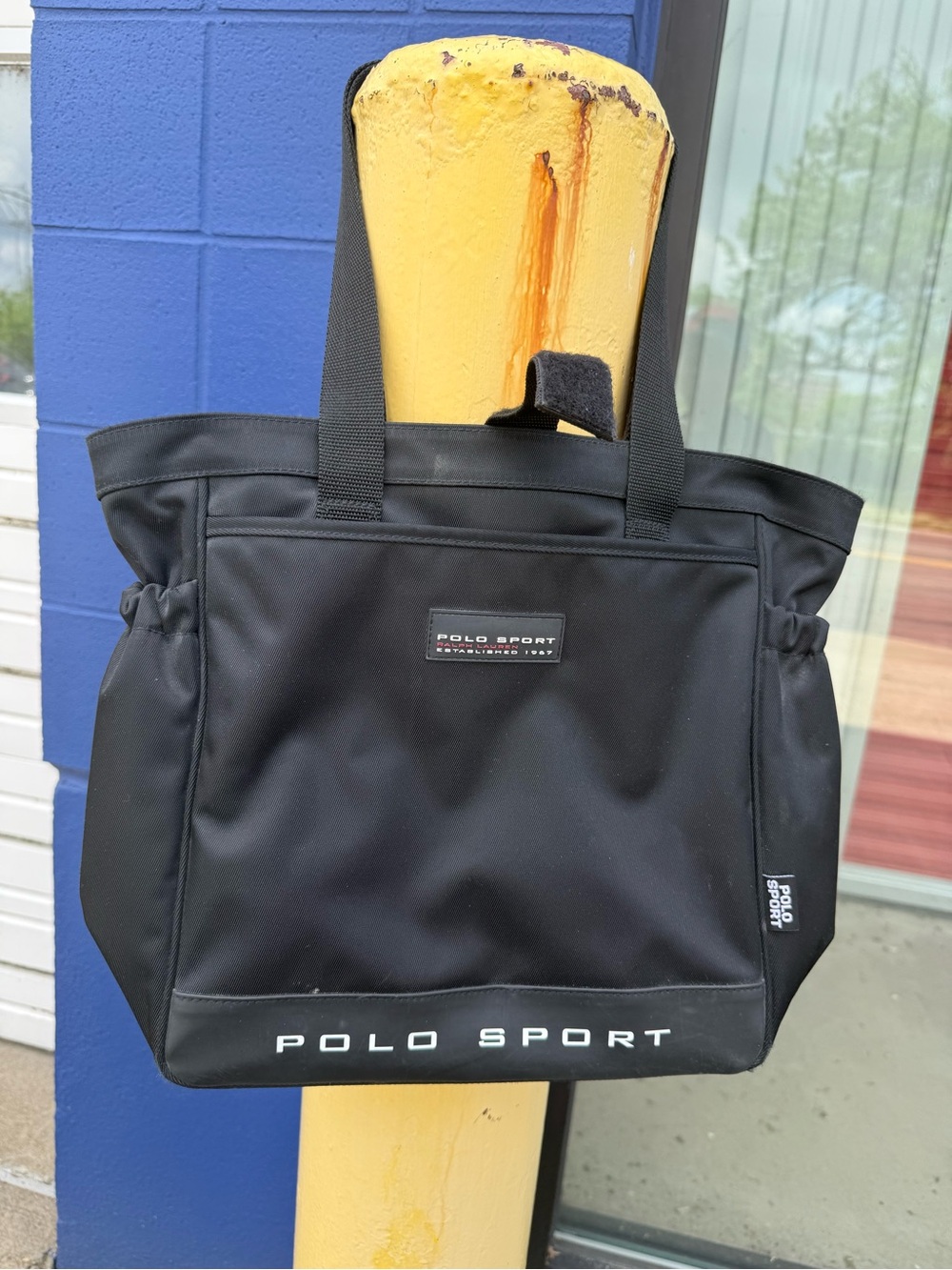 Polo by Ralph Lauren Black Polo Sport Messenger Tote
